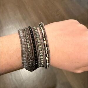 Excellent Condition, Never Worn Grey Wrap Bracelet